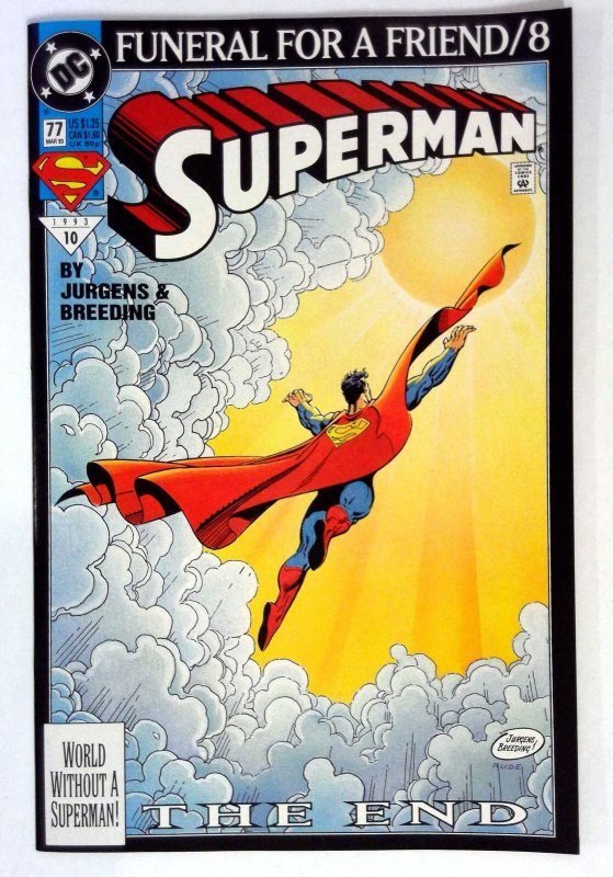 Superman #77 (DC Comics, 1993), raw comic book in NM- condition — front cover