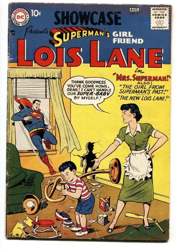 Showcase Comics #9 (DC Comics, 1957), raw, ungraded comic book — front cover