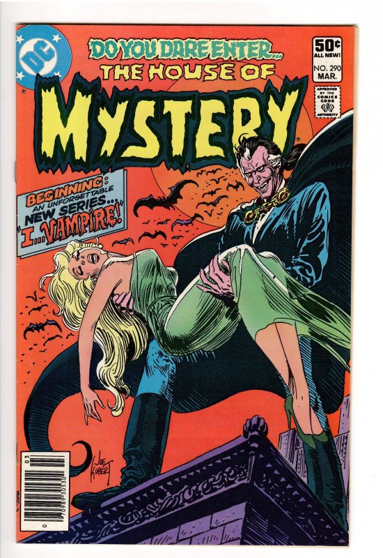 House of Mystery #290 (DC Comics, 1981), raw comic book in NM 9.0 condition — front cover