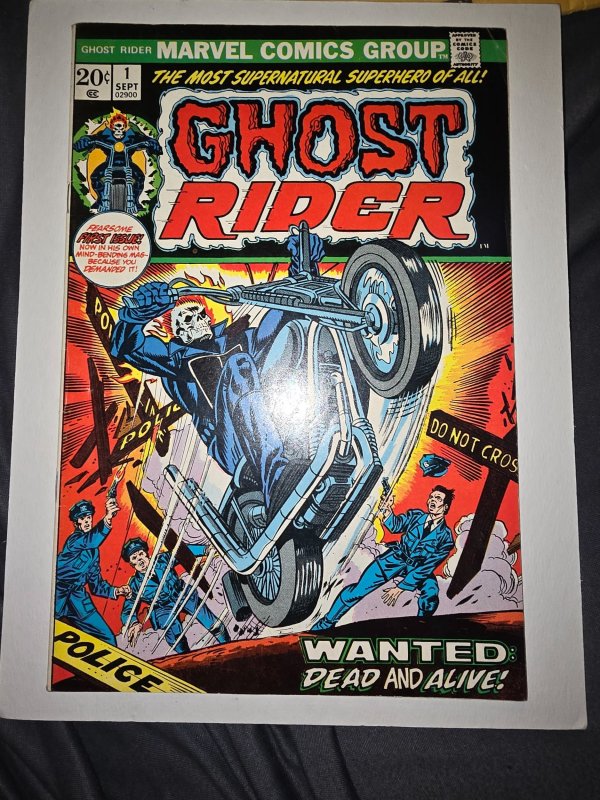 Ghost Rider #1 (Marvel Comics, 1973), raw, ungraded comic book — front cover
