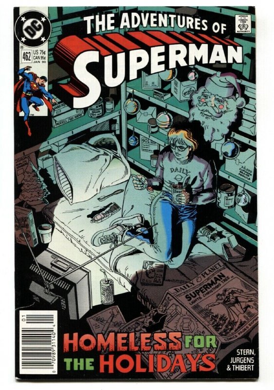 Adventures of Superman #462 (DC Comics, 1990), raw, ungraded comic book — front cover