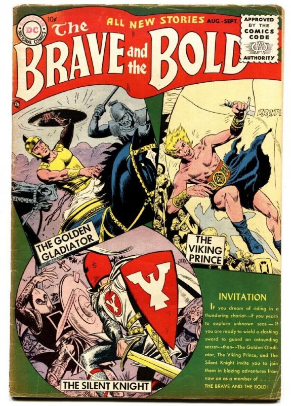 Brave and the Bold #1 (DC Comics, 1955), raw, ungraded comic book — front cover