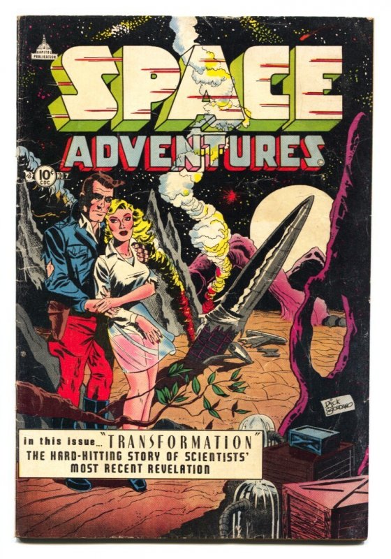 Space Adventures #7 (Charlton Comics), raw comic book in VG+ condition — front cover