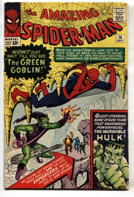 Amazing Spider-Man #14 (Marvel Comics, 1964), raw, ungraded comic book — front cover