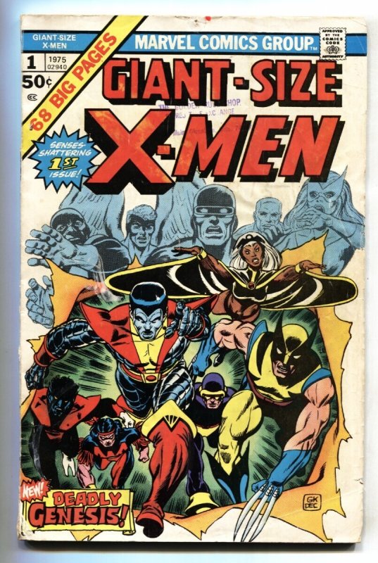 Giant-Size X-Men #1 (Marvel Comics, 1975), raw, ungraded comic book — front cover