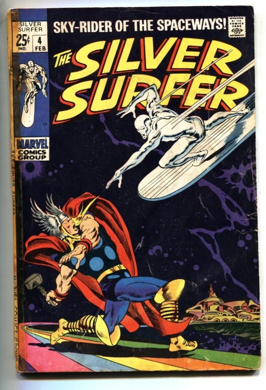 Silver Surfer #4 (Marvel Comics, 1968), raw, ungraded comic book — front cover