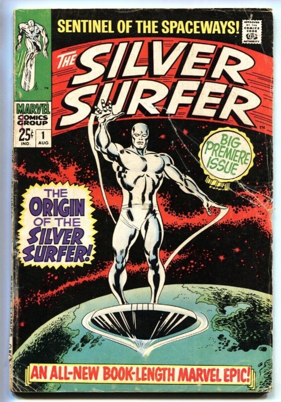 Silver Surfer #1 (Marvel Comics, 1968), raw, ungraded comic book — front cover