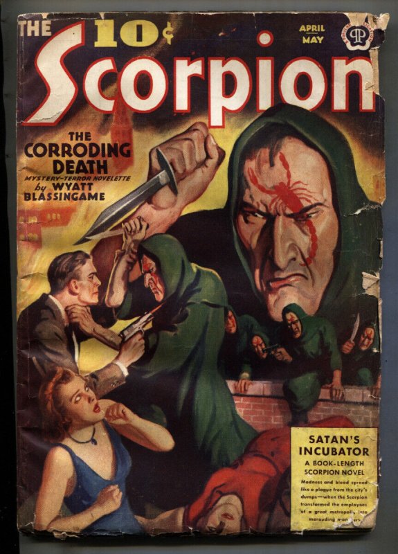 The Scorpion Pulp #1 (1939), raw, ungraded comic book — front cover